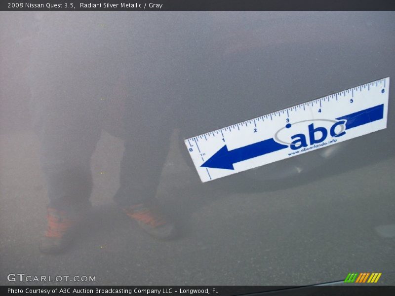 Radiant Silver Metallic / Gray 2008 Nissan Quest 3.5