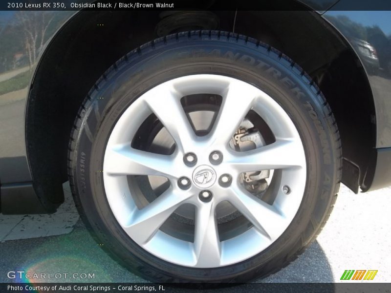 Obsidian Black / Black/Brown Walnut 2010 Lexus RX 350