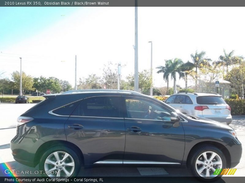 Obsidian Black / Black/Brown Walnut 2010 Lexus RX 350