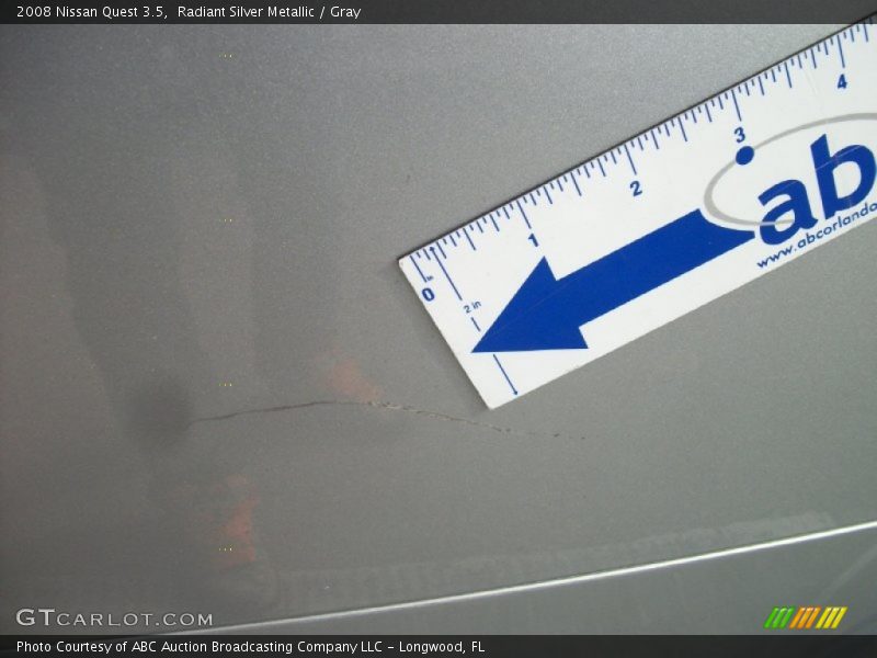 Radiant Silver Metallic / Gray 2008 Nissan Quest 3.5