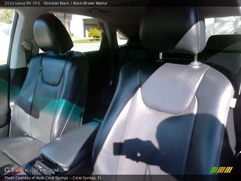 Obsidian Black / Black/Brown Walnut 2010 Lexus RX 350