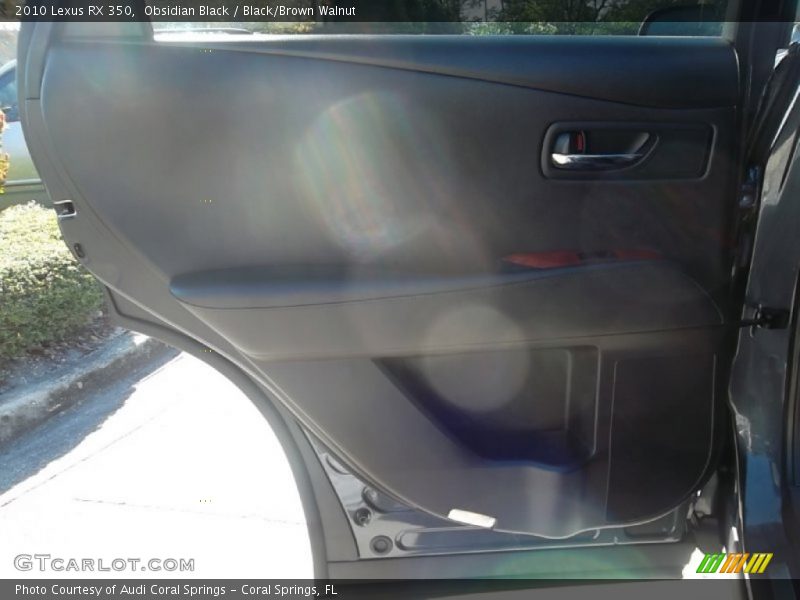 Obsidian Black / Black/Brown Walnut 2010 Lexus RX 350
