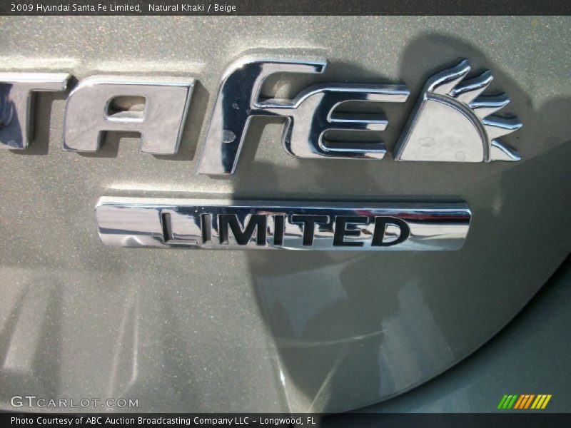 Natural Khaki / Beige 2009 Hyundai Santa Fe Limited