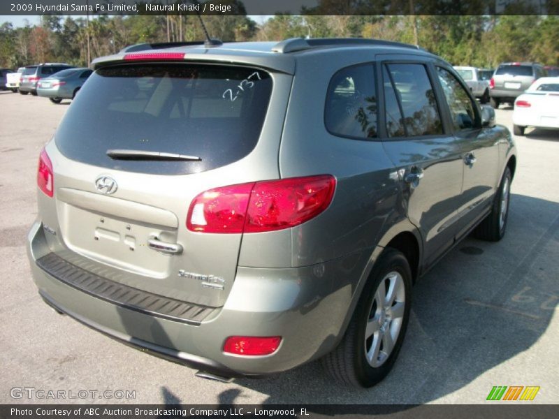 Natural Khaki / Beige 2009 Hyundai Santa Fe Limited
