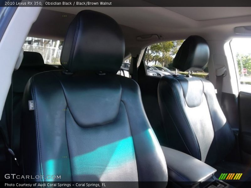 Obsidian Black / Black/Brown Walnut 2010 Lexus RX 350
