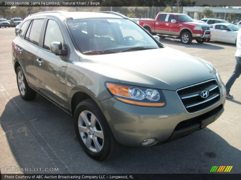 Natural Khaki / Beige 2009 Hyundai Santa Fe Limited
