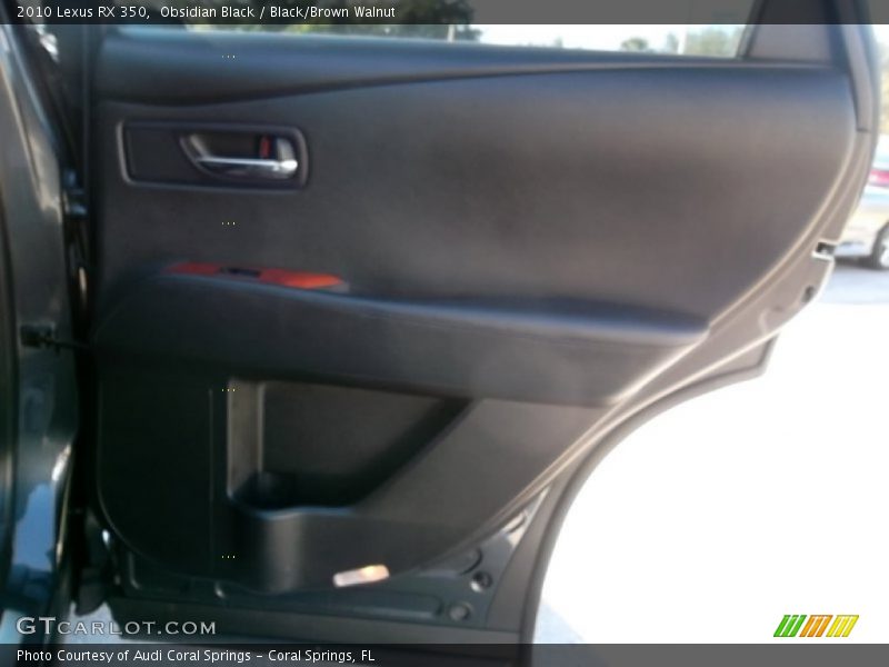 Obsidian Black / Black/Brown Walnut 2010 Lexus RX 350