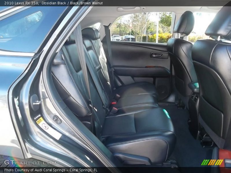 Obsidian Black / Black/Brown Walnut 2010 Lexus RX 350