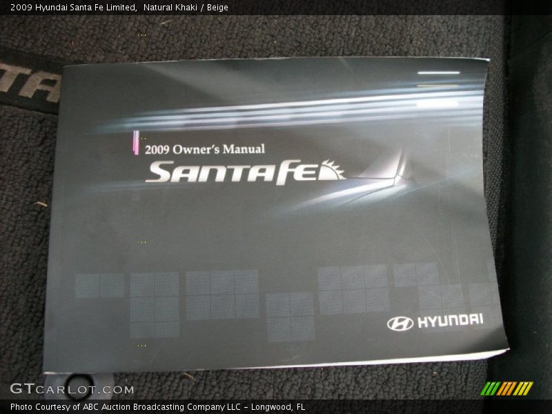 Natural Khaki / Beige 2009 Hyundai Santa Fe Limited