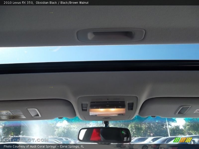 Obsidian Black / Black/Brown Walnut 2010 Lexus RX 350