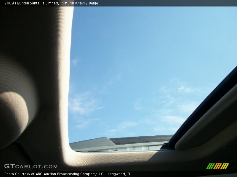 Natural Khaki / Beige 2009 Hyundai Santa Fe Limited