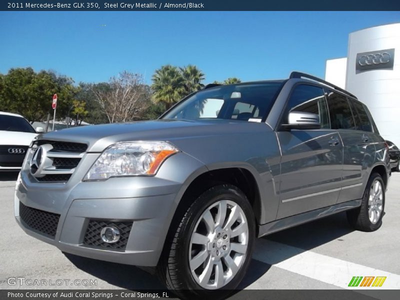 Steel Grey Metallic / Almond/Black 2011 Mercedes-Benz GLK 350