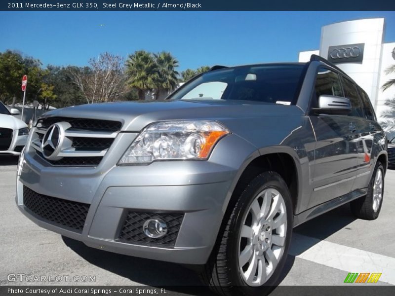 Steel Grey Metallic / Almond/Black 2011 Mercedes-Benz GLK 350