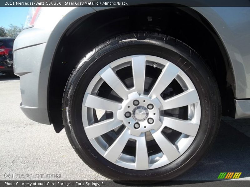 Steel Grey Metallic / Almond/Black 2011 Mercedes-Benz GLK 350