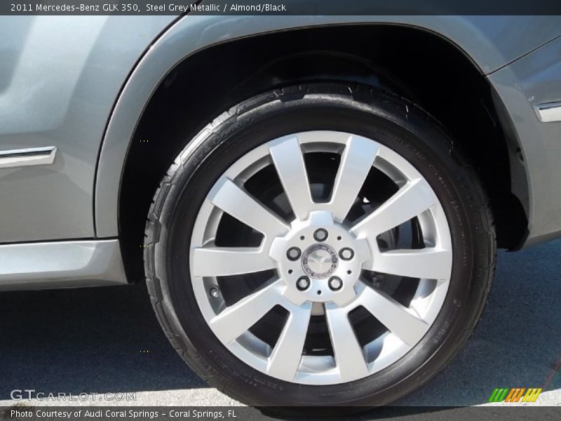 Steel Grey Metallic / Almond/Black 2011 Mercedes-Benz GLK 350