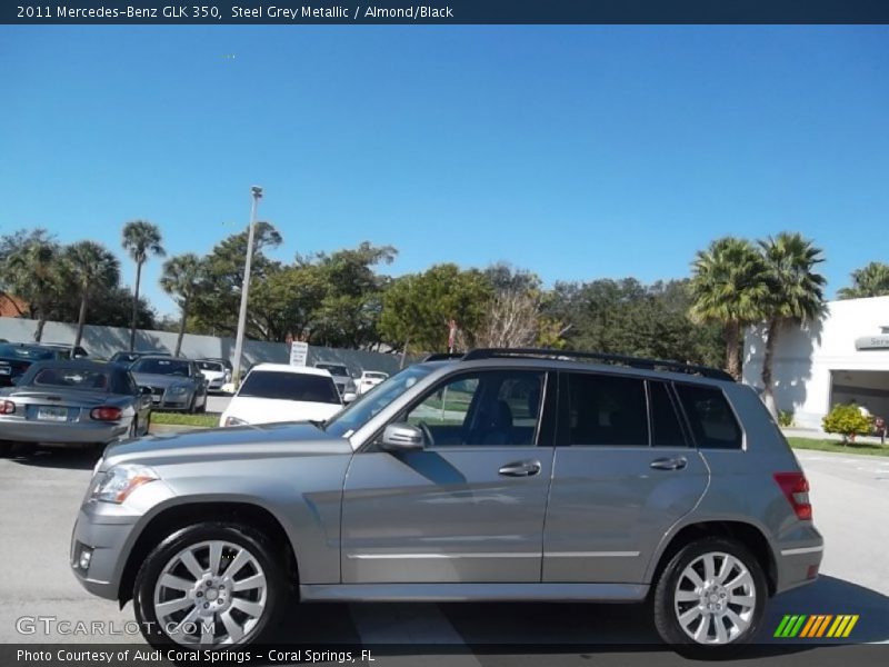 Steel Grey Metallic / Almond/Black 2011 Mercedes-Benz GLK 350