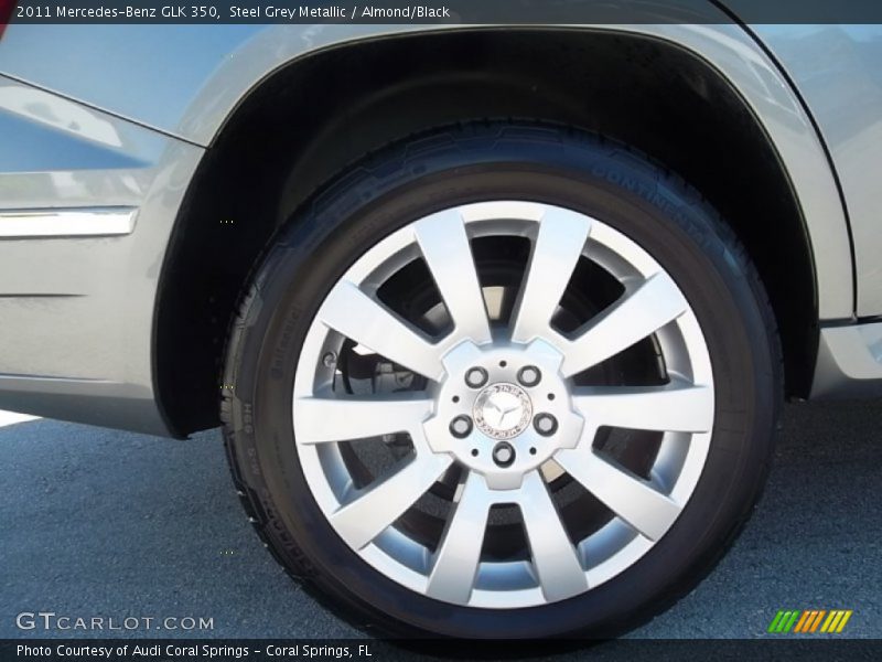 Steel Grey Metallic / Almond/Black 2011 Mercedes-Benz GLK 350