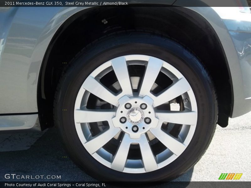 Steel Grey Metallic / Almond/Black 2011 Mercedes-Benz GLK 350