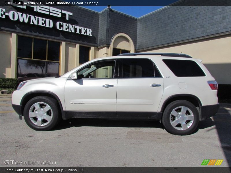 White Diamond Tricoat / Ebony 2008 GMC Acadia SLT