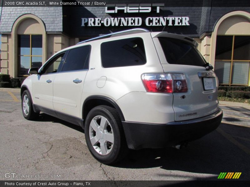 White Diamond Tricoat / Ebony 2008 GMC Acadia SLT