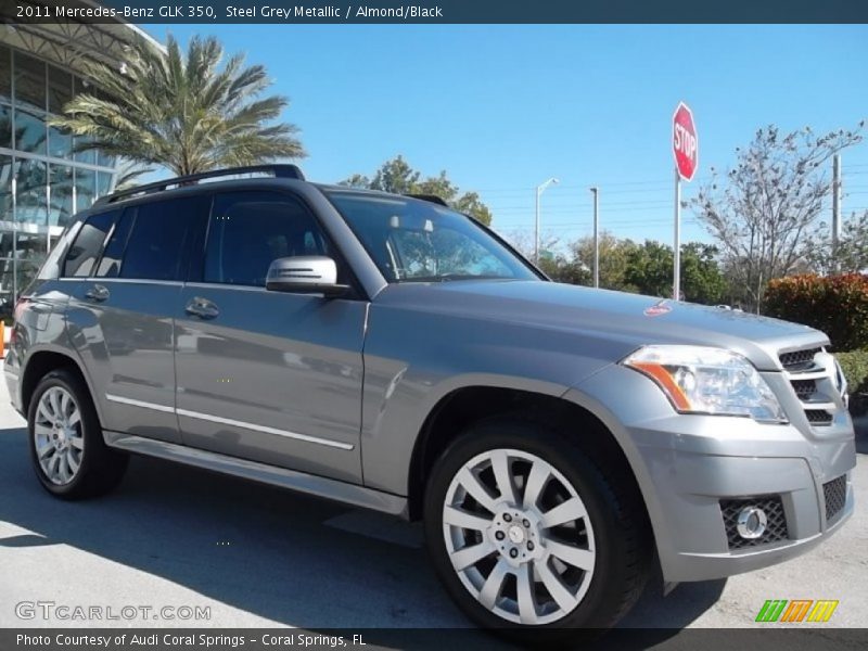 Steel Grey Metallic / Almond/Black 2011 Mercedes-Benz GLK 350