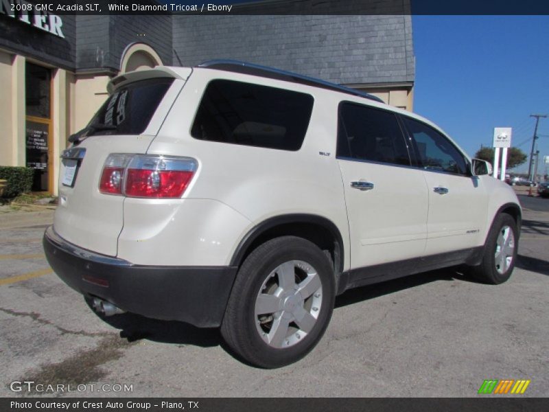 White Diamond Tricoat / Ebony 2008 GMC Acadia SLT