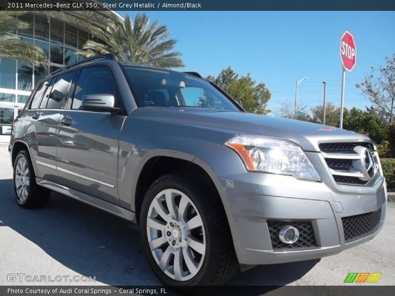 Steel Grey Metallic / Almond/Black 2011 Mercedes-Benz GLK 350