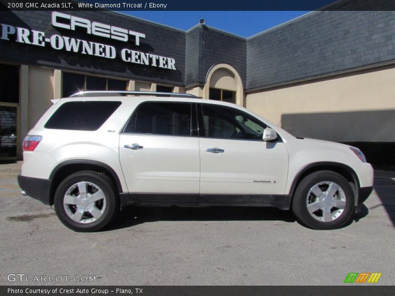 White Diamond Tricoat / Ebony 2008 GMC Acadia SLT