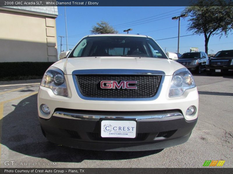 White Diamond Tricoat / Ebony 2008 GMC Acadia SLT