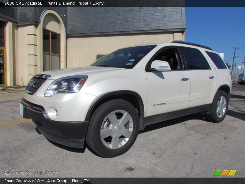White Diamond Tricoat / Ebony 2008 GMC Acadia SLT