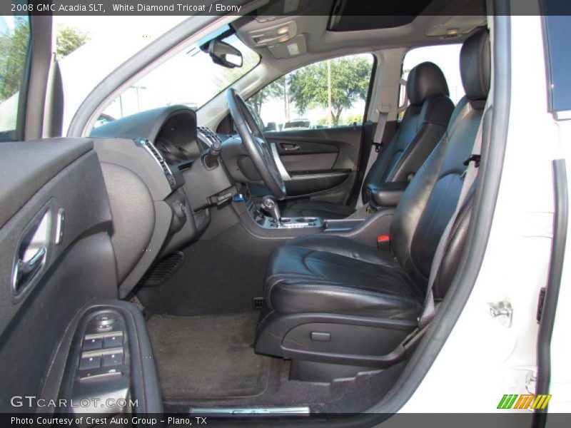 White Diamond Tricoat / Ebony 2008 GMC Acadia SLT