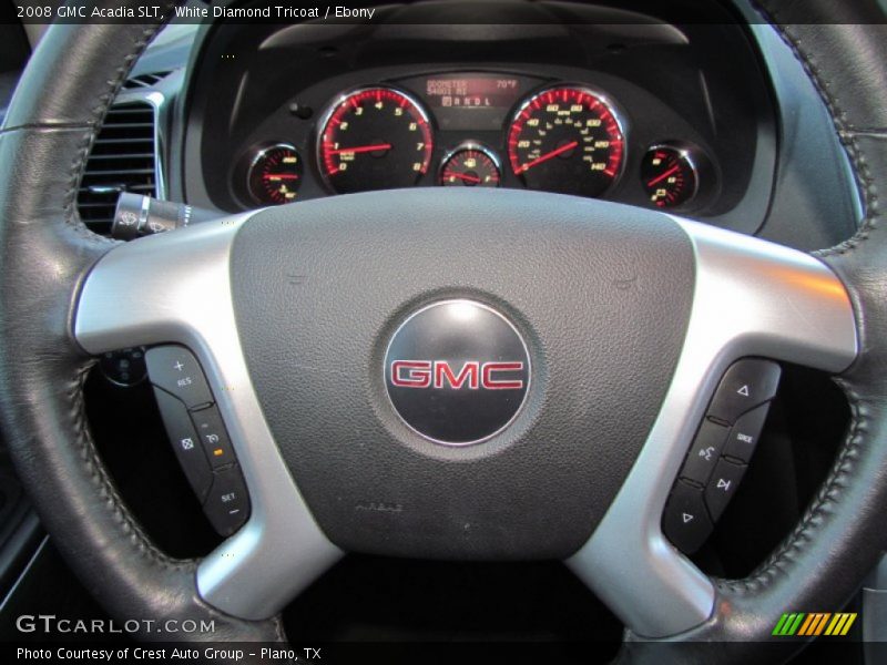 White Diamond Tricoat / Ebony 2008 GMC Acadia SLT