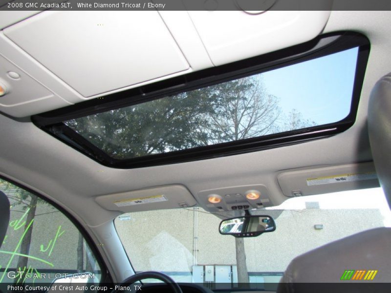 White Diamond Tricoat / Ebony 2008 GMC Acadia SLT