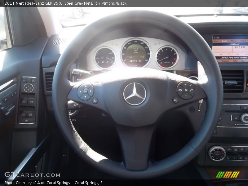 Steel Grey Metallic / Almond/Black 2011 Mercedes-Benz GLK 350