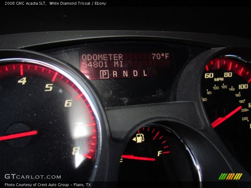 White Diamond Tricoat / Ebony 2008 GMC Acadia SLT