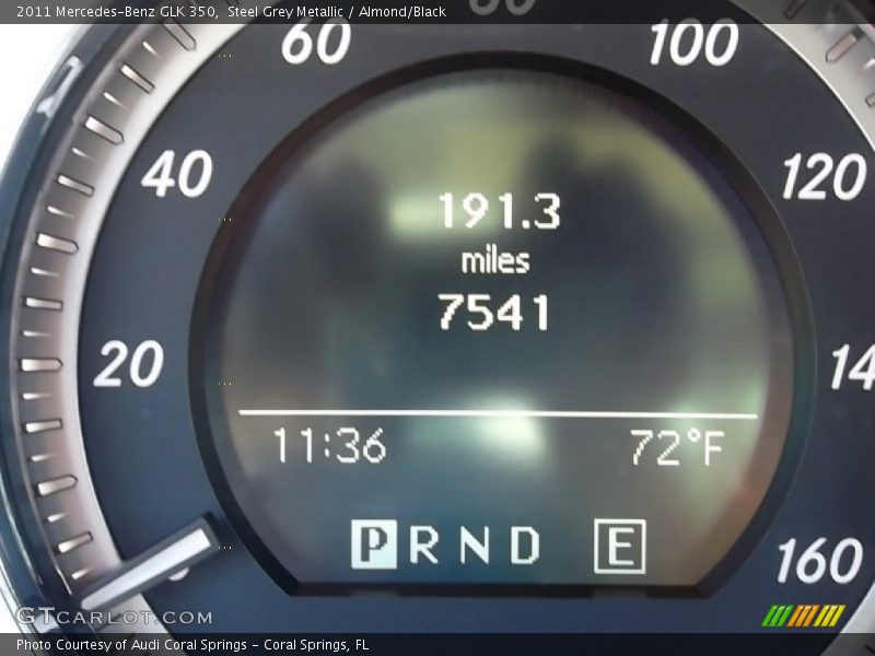 Steel Grey Metallic / Almond/Black 2011 Mercedes-Benz GLK 350