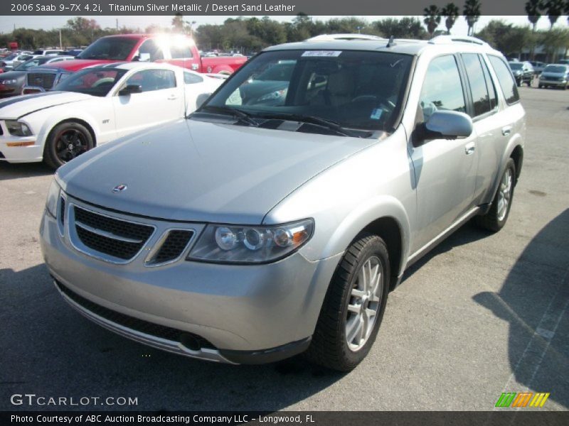Titanium Silver Metallic / Desert Sand Leather 2006 Saab 9-7X 4.2i