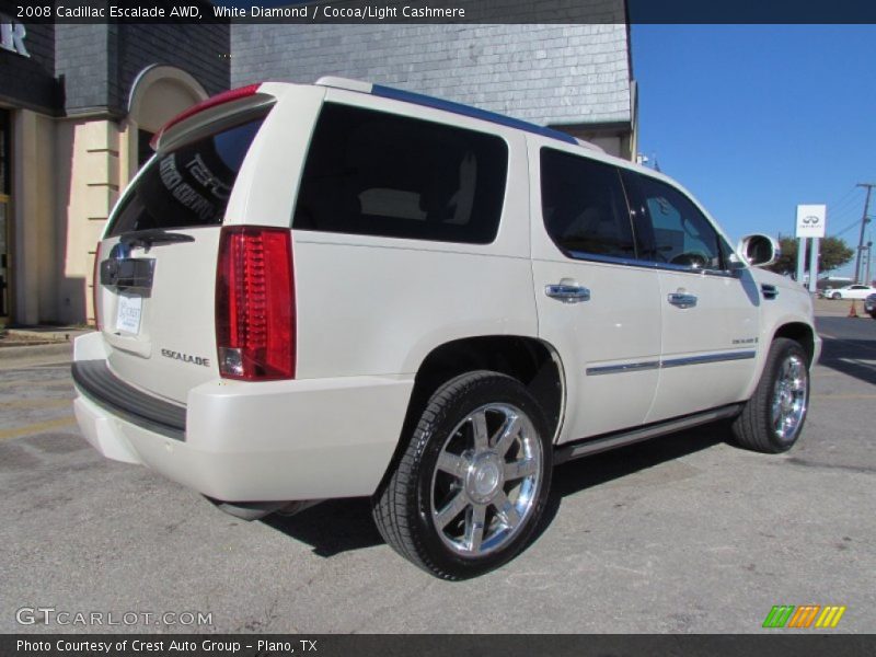 White Diamond / Cocoa/Light Cashmere 2008 Cadillac Escalade AWD