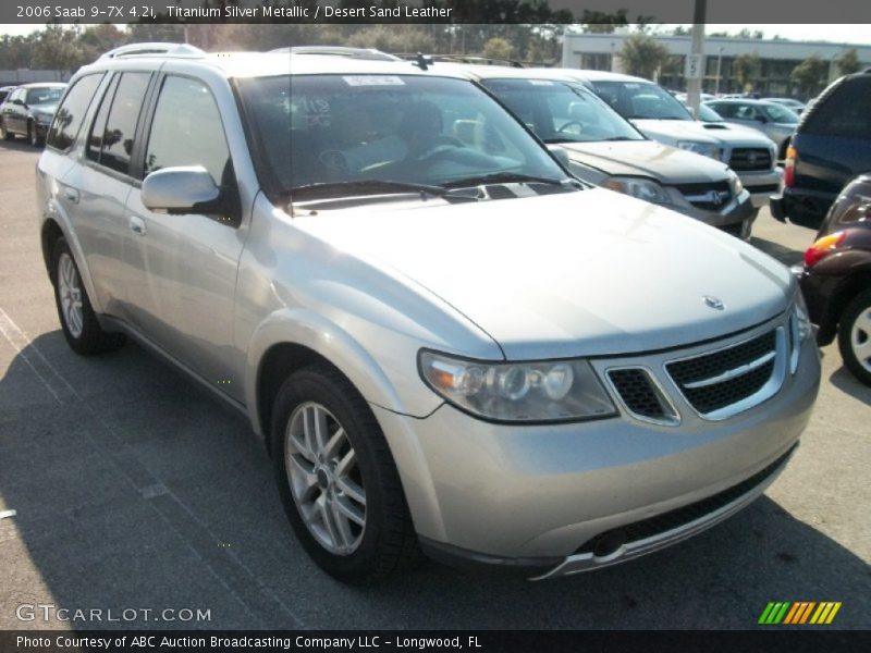Titanium Silver Metallic / Desert Sand Leather 2006 Saab 9-7X 4.2i