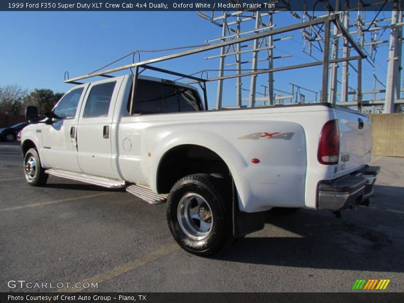 Oxford White / Medium Prairie Tan 1999 Ford F350 Super Duty XLT Crew Cab 4x4 Dually
