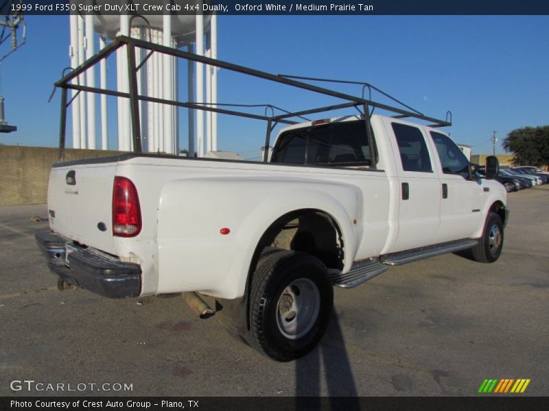 Oxford White / Medium Prairie Tan 1999 Ford F350 Super Duty XLT Crew Cab 4x4 Dually