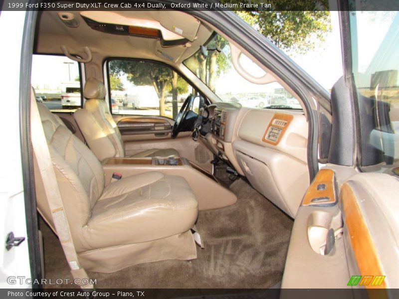 Oxford White / Medium Prairie Tan 1999 Ford F350 Super Duty XLT Crew Cab 4x4 Dually