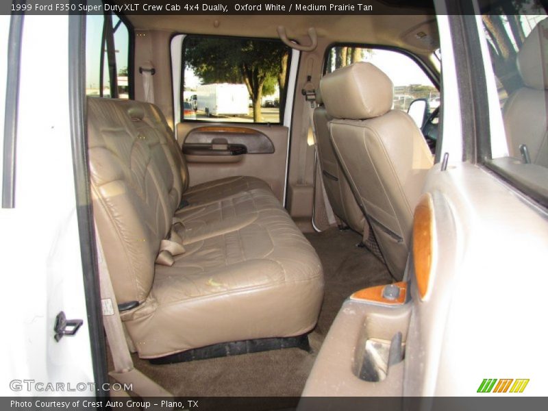 Oxford White / Medium Prairie Tan 1999 Ford F350 Super Duty XLT Crew Cab 4x4 Dually