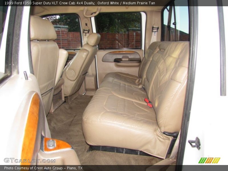 Oxford White / Medium Prairie Tan 1999 Ford F350 Super Duty XLT Crew Cab 4x4 Dually