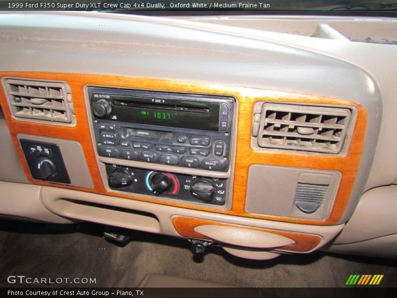 Oxford White / Medium Prairie Tan 1999 Ford F350 Super Duty XLT Crew Cab 4x4 Dually