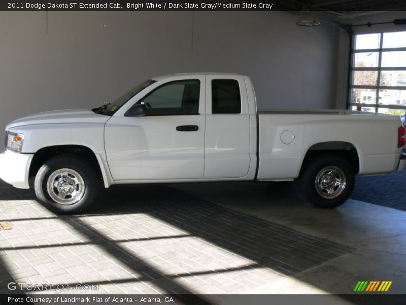 Bright White / Dark Slate Gray/Medium Slate Gray 2011 Dodge Dakota ST Extended Cab