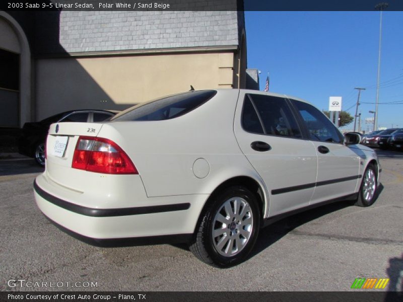 Polar White / Sand Beige 2003 Saab 9-5 Linear Sedan