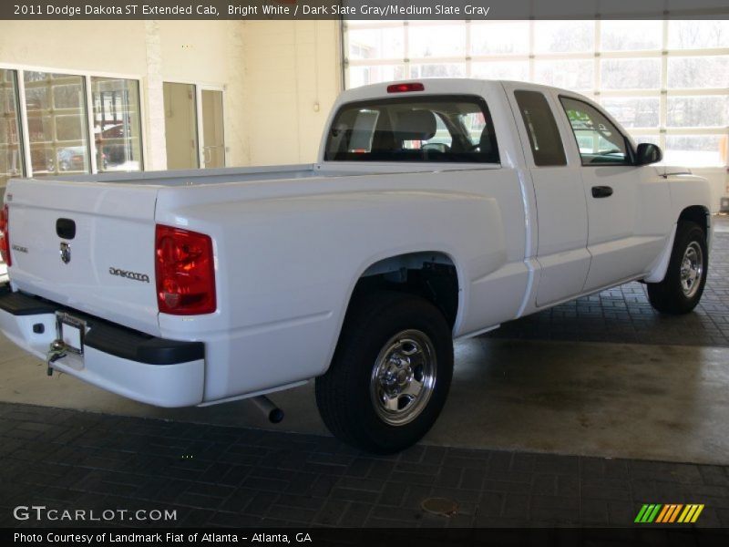 Bright White / Dark Slate Gray/Medium Slate Gray 2011 Dodge Dakota ST Extended Cab