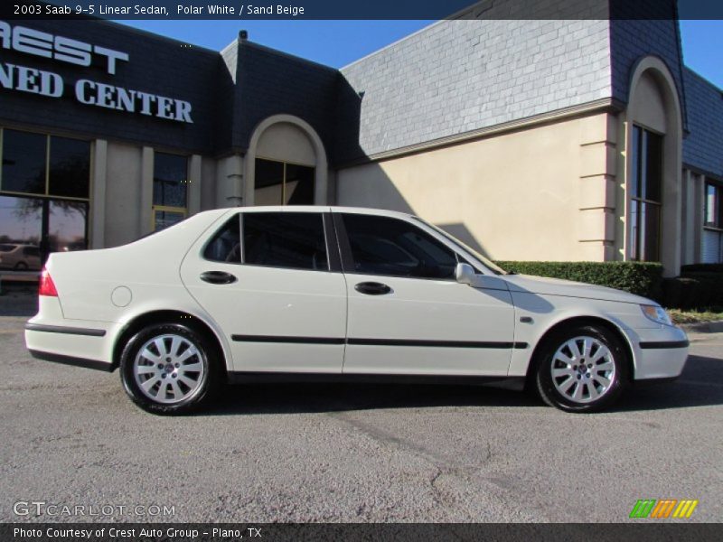 Polar White / Sand Beige 2003 Saab 9-5 Linear Sedan