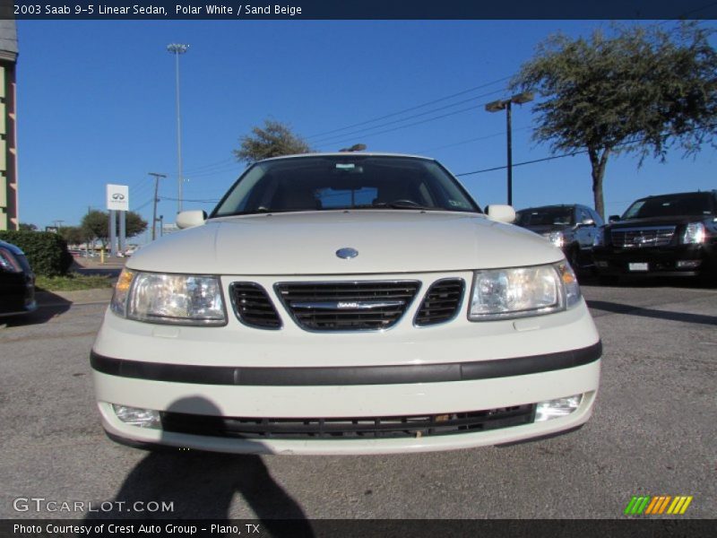 Polar White / Sand Beige 2003 Saab 9-5 Linear Sedan